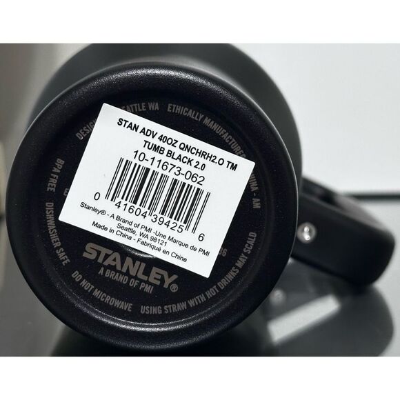 Stanley Quencher H2.0 FlowState Tumbler 40oz, BLACK 2.0 - Picture 4 of 4